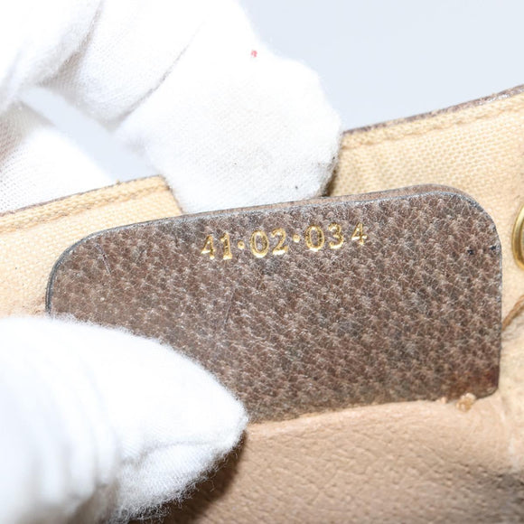 GUCCI GG Supreme Web Sherry Line Shoulder Bag PVC Beige 41 02 034 Auth 150046