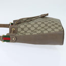 GUCCI GG Supreme Web Sherry Line Shoulder Bag PVC Beige 41 02 034 Auth 150046-3