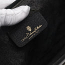 GUCCI GG Supreme Clutch Bag PVC Black 97 01 029 Auth 150048-9