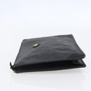 GUCCI GG Supreme Clutch Bag PVC Black 97 01 029 Auth 150048-3