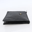 GUCCI GG Supreme Clutch Bag PVC Black 97 01 029 Auth 150048-4