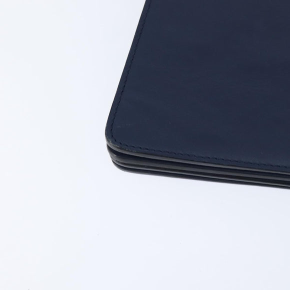 Chloe Fay Clutch Bag Leather Navy Auth 150049