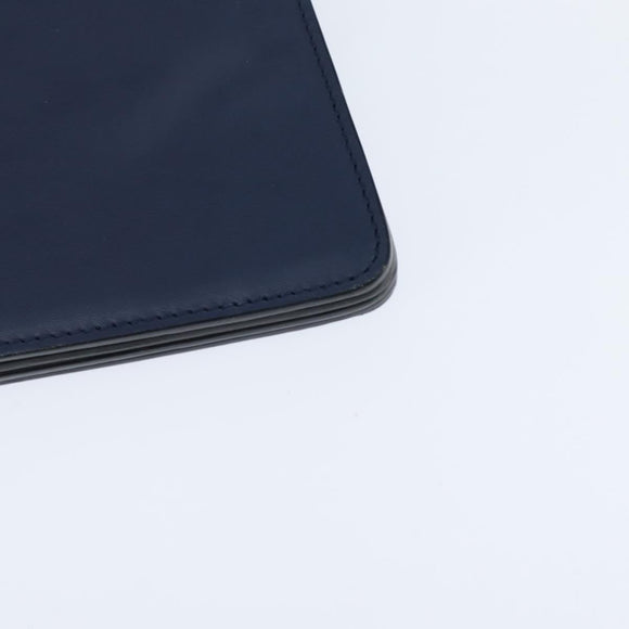 Chloe Fay Clutch Bag Leather Navy Auth 150049