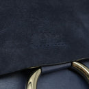 Chloe Fay Clutch Bag Leather Navy Auth 150049-8