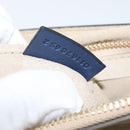 Chloe Fay Clutch Bag Leather Navy Auth 150049-12