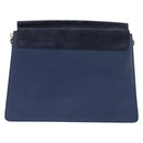 Chloe Fay Clutch Bag Leather Navy Auth 150049-2