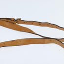 CELINE Macadam Canvas Shoulder Bag PVC Leather Brown Gold Auth 150050-8