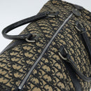 Christian Dior Trotter Canvas Boston Bag Navy Silver Auth 150052-6