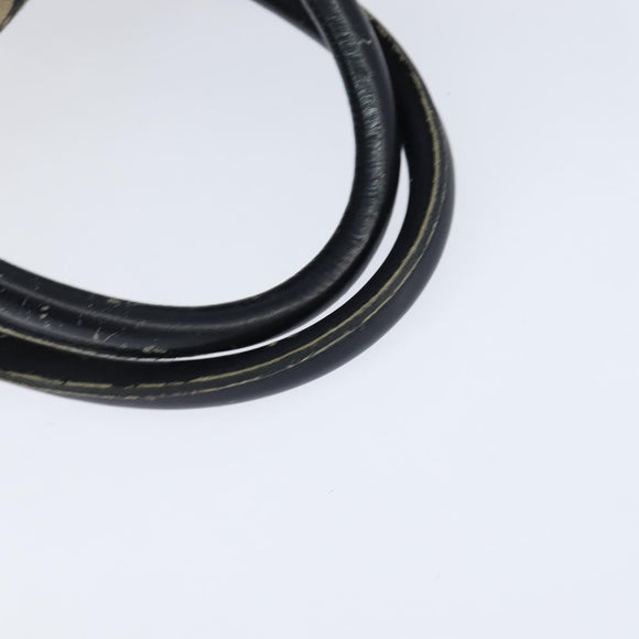 Christian Dior Trotter Canvas Boston Bag Navy Silver Auth 150052