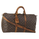 LOUIS VUITTON Monogram Keepall Bandouliere 50 Boston Bag M41416 LV Auth 150063-1