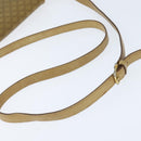 CELINE Macadam Canvas Shoulder Bag Beige Gold Auth 150067-7