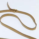 CELINE Macadam Canvas Shoulder Bag Beige Gold Auth 150067-8