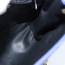 Christian Dior Backpack Leather Blue Gold Auth 150068-19