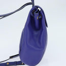 Christian Dior Backpack Leather Blue Gold Auth 150068-4