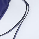 Christian Dior Backpack Leather Blue Gold Auth 150068-8