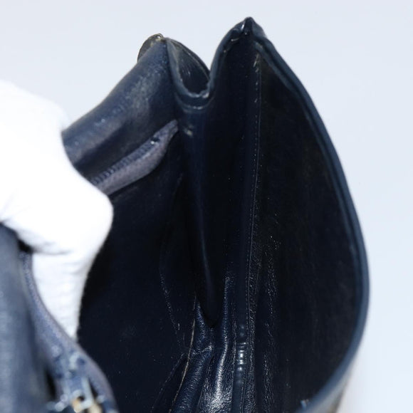 Christian Dior Trotter Canvas Shoulder Bag Navy Auth 150069