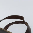 FENDI Zucchino Canvas Hand Bag Beige Gold Auth 150075-8