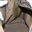 FENDI Zucca Canvas Vanity Hand Bag Black Brown Auth 150076-20
