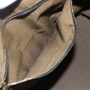 FENDI Zucca Canvas Vanity Hand Bag Black Brown Auth 150076-21