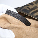 FENDI Celeria Zucca Canvas Hand Bag Black Brown Auth 150077-12