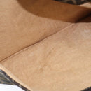 FENDI Zucca Canvas Celeria Shoulder Bag Black Brown Auth 150078-21