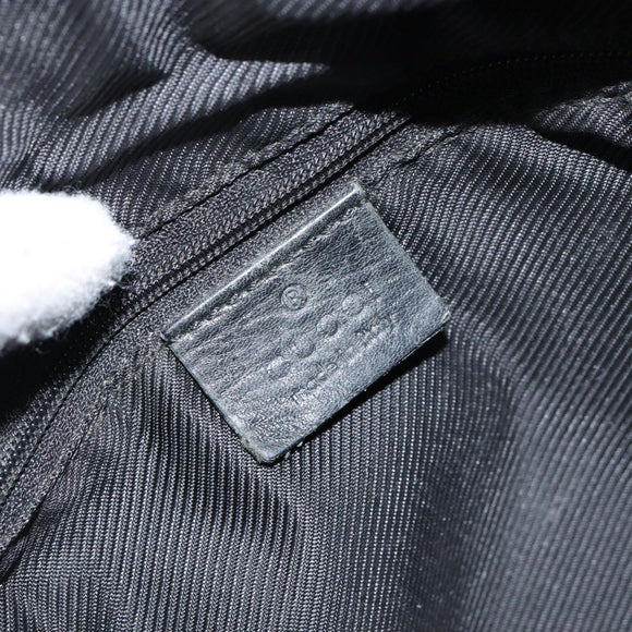 GUCCI GG Canvas Boston Bag Black Gold 000 0851 Auth 150082