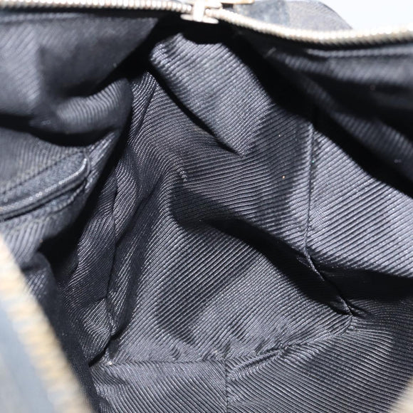 GUCCI GG Canvas Boston Bag Black Gold 000 0851 Auth 150082