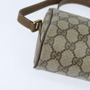 GUCCI GG Supreme Web Sherry Line Bag PVC Beige Gold 89 02 018 Auth 150084-9