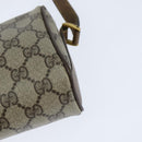 GUCCI GG Supreme Web Sherry Line Bag PVC Beige Gold 89 02 018 Auth 150084-16