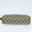 GUCCI GG Supreme Web Sherry Line Bag PVC Beige Gold 89 02 018 Auth 150084-5