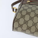 GUCCI GG Supreme Web Sherry Line Shoulder Bag PVC Beige 001 44 6472 Auth 150085-9