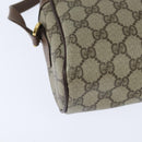 GUCCI GG Supreme Web Sherry Line Shoulder Bag PVC Beige 001 44 6472 Auth 150085-15