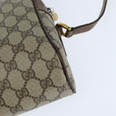 GUCCI GG Supreme Web Sherry Line Shoulder Bag PVC Beige 001 44 6472 Auth 150085-16