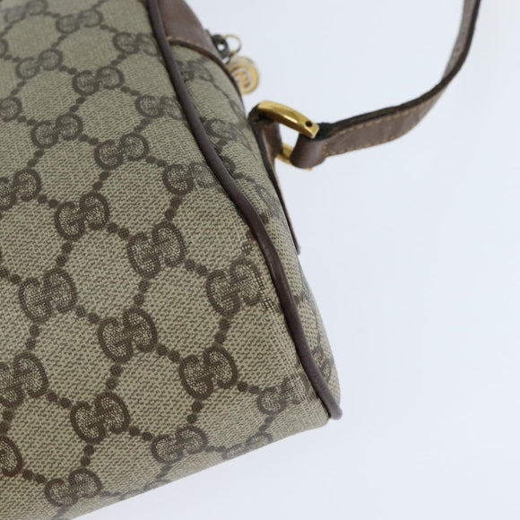 GUCCI GG Supreme Web Sherry Line Shoulder Bag PVC Beige 001 44 6472 Auth 150085