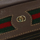 GUCCI GG Supreme Web Sherry Line Shoulder Bag PVC Beige 001 44 6472 Auth 150085-17