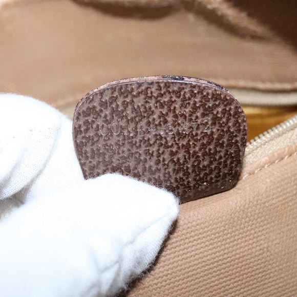 GUCCI GG Supreme Web Sherry Line Shoulder Bag PVC Beige 001 44 6472 Auth 150085