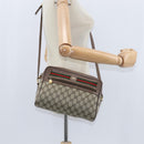 GUCCI GG Supreme Web Sherry Line Shoulder Bag PVC Beige 001 44 6472 Auth 150085-21