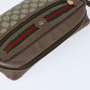GUCCI GG Supreme Web Sherry Line Shoulder Bag PVC Beige 001 44 6472 Auth 150085-6