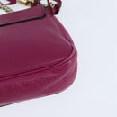 GUCCI Chain Soho Shoulder Bag Leather Pink Gold 336752 Auth 150086-9