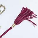 GUCCI Chain Soho Shoulder Bag Leather Pink Gold 336752 Auth 150086-10