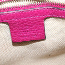 GUCCI Chain Soho Shoulder Bag Leather Pink Gold 336752 Auth 150086-18