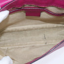 GUCCI Chain Soho Shoulder Bag Leather Pink Gold 336752 Auth 150086-11
