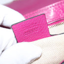 GUCCI Chain Soho Shoulder Bag Leather Pink Gold 336752 Auth 150086-12