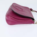 GUCCI Chain Soho Shoulder Bag Leather Pink Gold 336752 Auth 150086-4