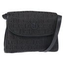 GUCCI Shoulder Bag Nylon Black Gold 001 14 0712 Auth 150087-1