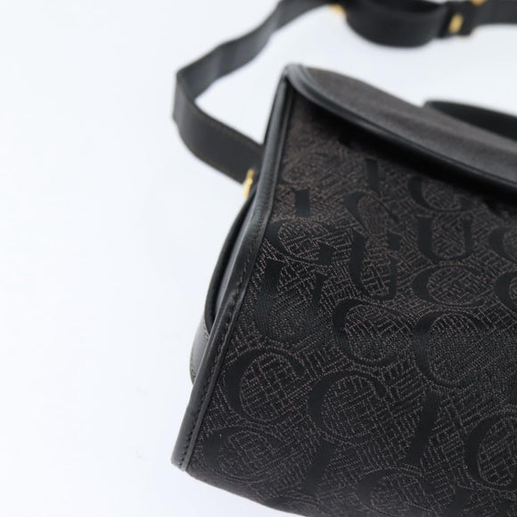 GUCCI Shoulder Bag Nylon Black Gold 001 14 0712 Auth 150087