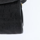 GUCCI Shoulder Bag Nylon Black Gold 001 14 0712 Auth 150087-14
