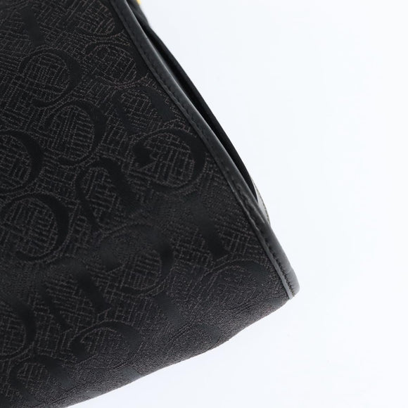 GUCCI Shoulder Bag Nylon Black Gold 001 14 0712 Auth 150087