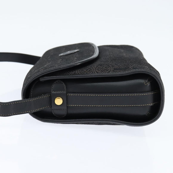 GUCCI Shoulder Bag Nylon Black Gold 001 14 0712 Auth 150087