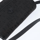 GUCCI Shoulder Bag Nylon Black Gold 001 14 0712 Auth 150087-6